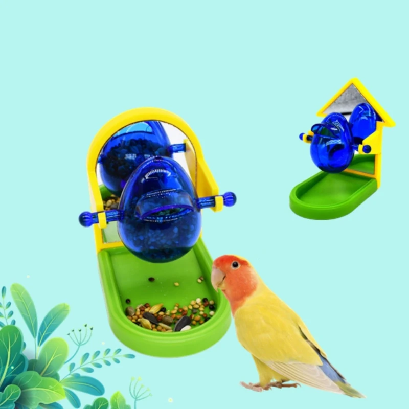 

Pet Bird Food Feeder Parrot Feeding Eating Foraging Ball Feeding Chew Funny Toy E7CB