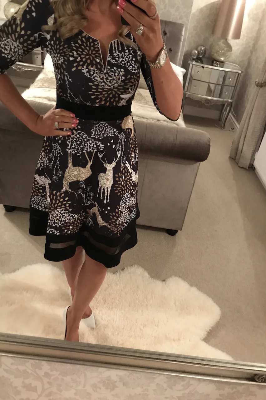 Женское платье с v образным вырезом Осень зима 2019 рождественское Санта Клауса