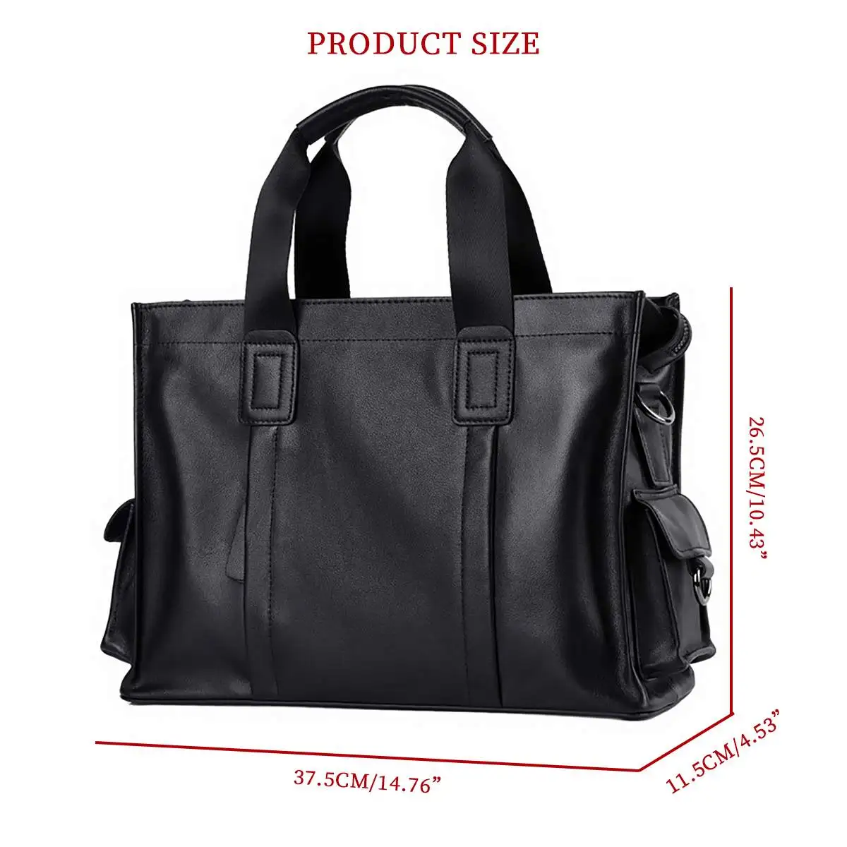 

Men's Genuine Leather Handbag Large Capacity Business Briefcase Casual Documents Magazine Laptop Shoulder Bag Messenger Bags