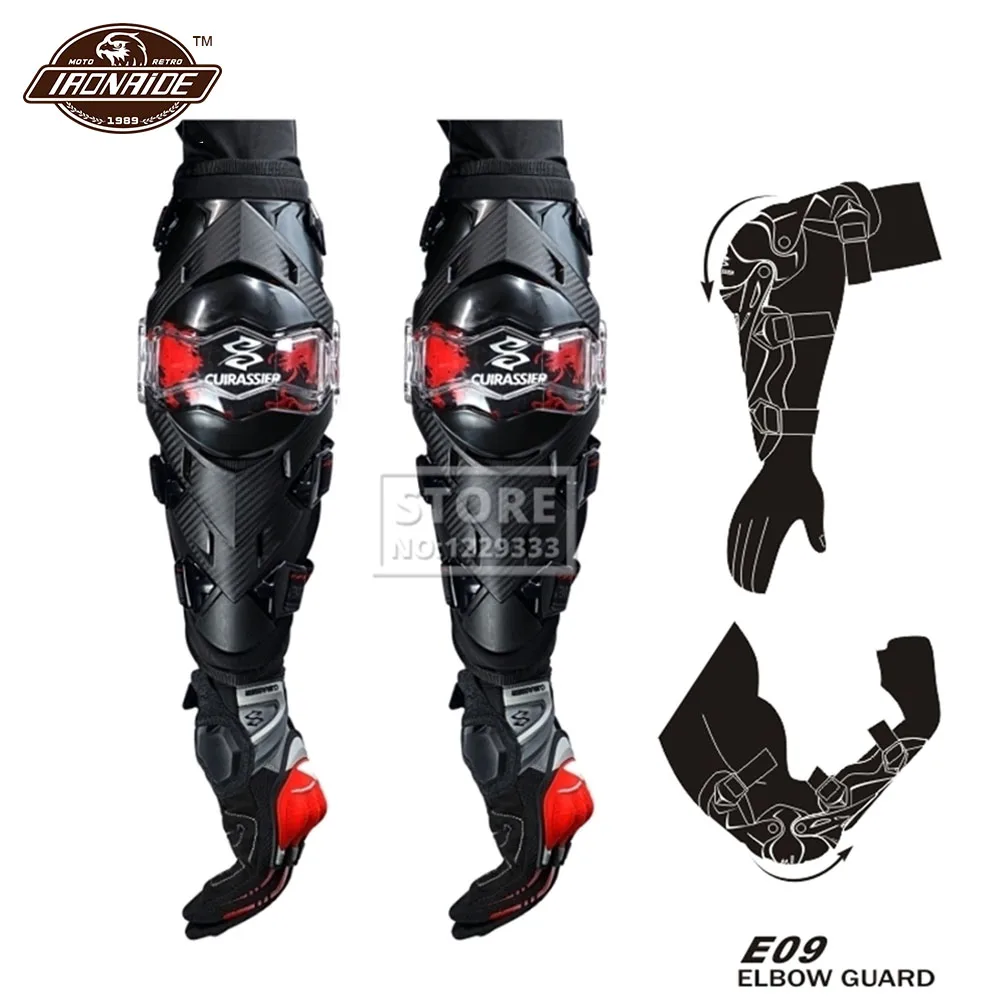 

Red Motocross Elbow Pads Motorcycle Elbow Guard Kneepads Moto Equipement Racing Riding Motorcycle Protection Coderas Summer