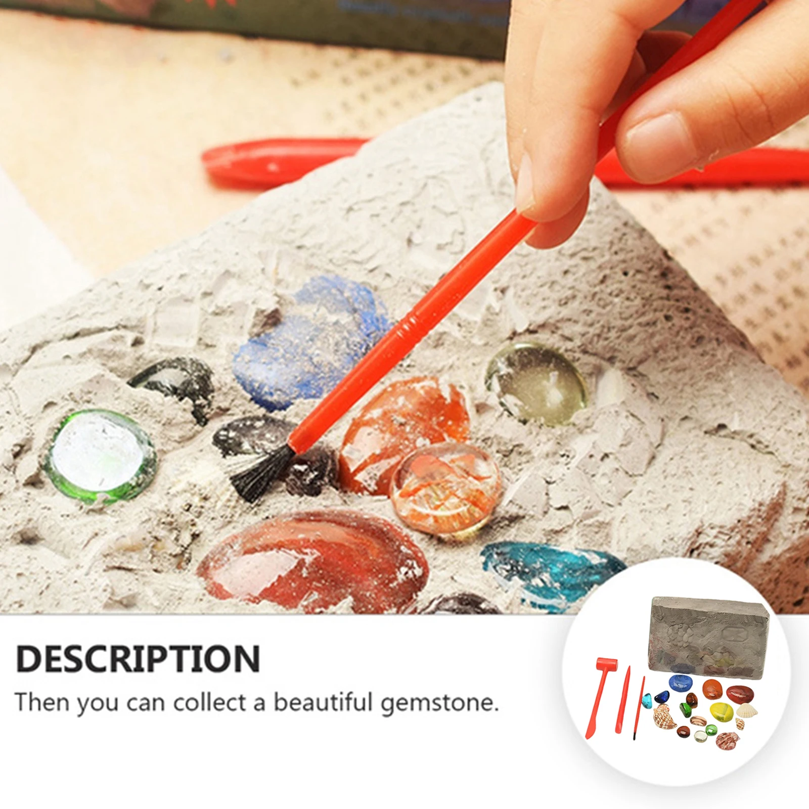 2 ххрустальных драгоценных камней набор для копания детский сборки сокровищ |