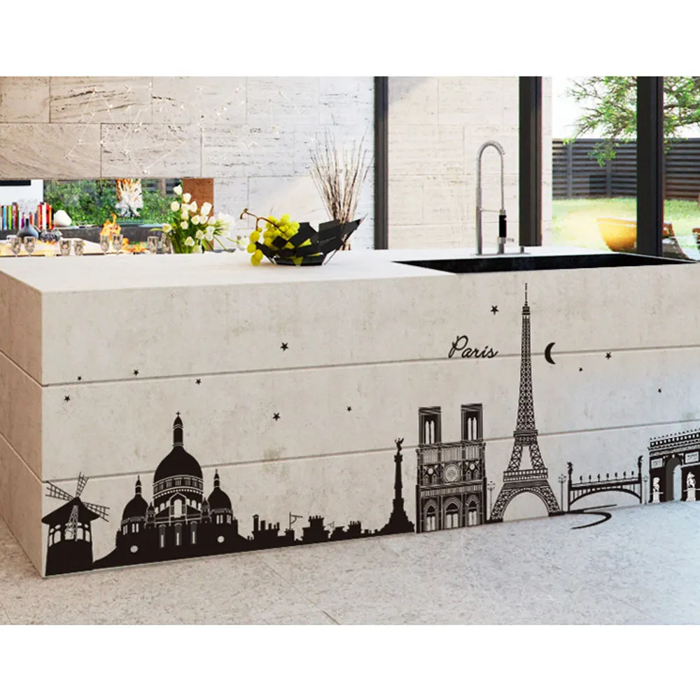 Париж детские наклейки на стену съемные для детской спальни гостиной|Наклейки