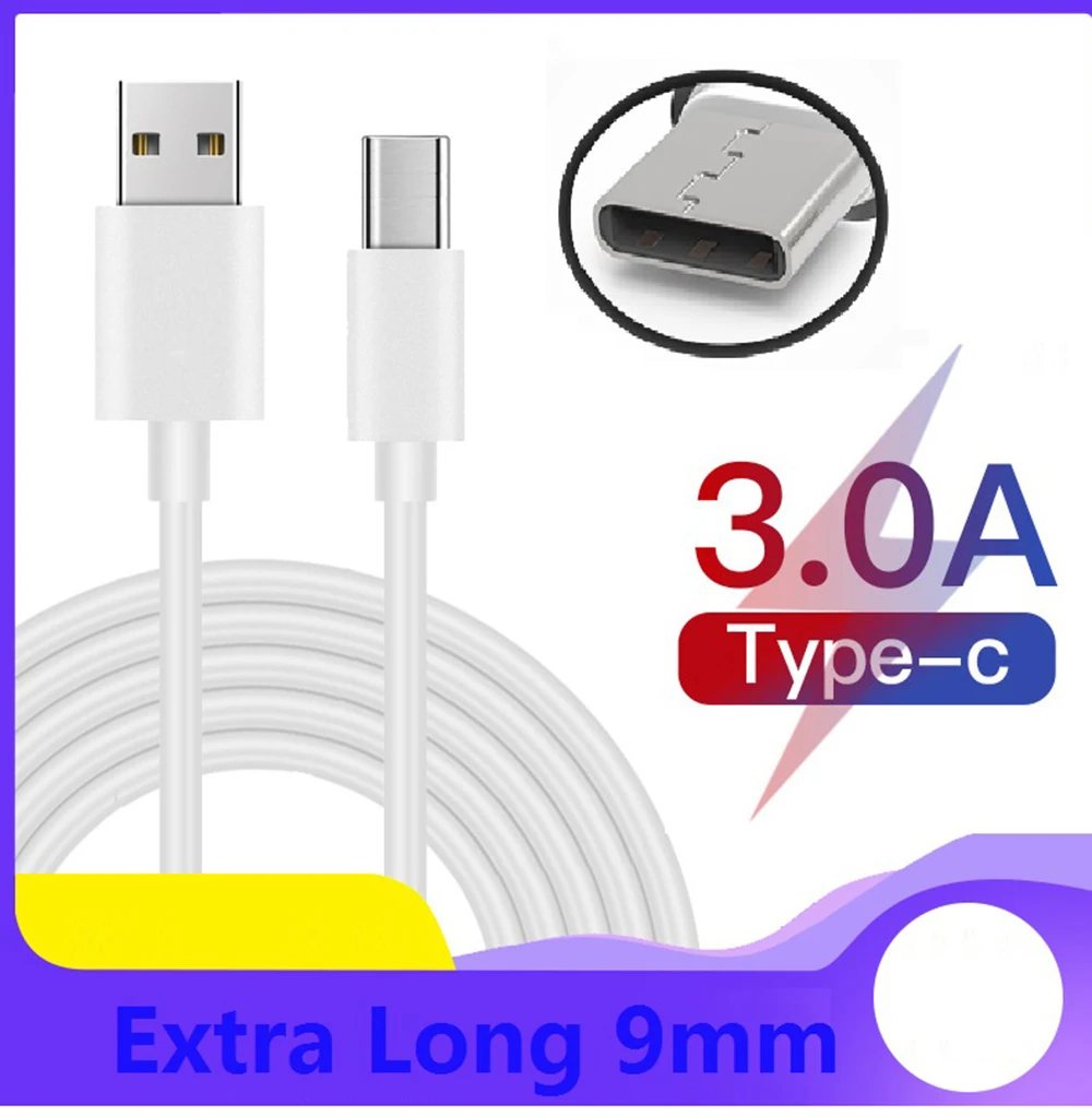 USB кабель для Blackview BV7000 Pro удлиненная версия Type C 1 м Премиум Тип провод BV8000 BV9000 S8 Armor