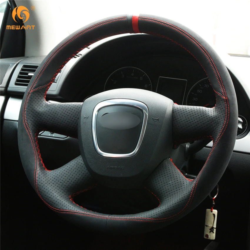MEWANT черная кожаная замшевая искусственная кожа для Audi Old A4 B7 B8 A6 C6 2004 2011 Q5 2008 2012 Q7 2005