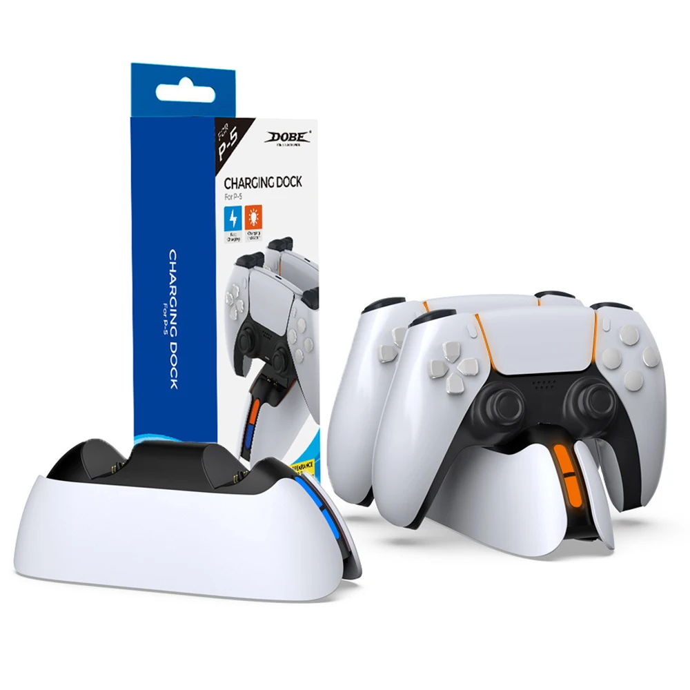 

Зарядное устройство с двумя контактами для беспроводного контроллера Sony PlayStation5, USB Type-C, быстрая зарядка, док-станция
