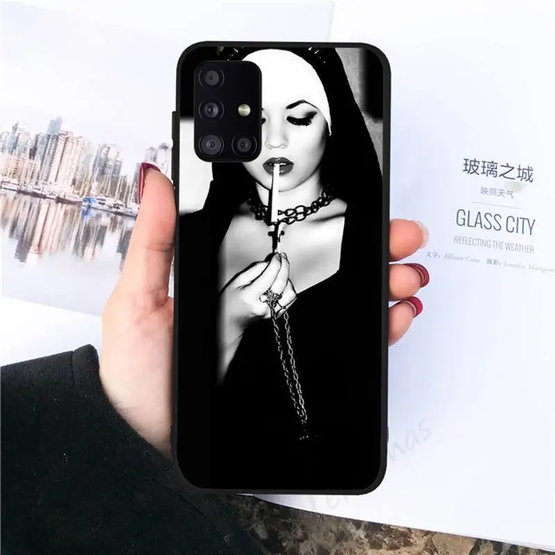 

Sister Nun wallpaper Phone Case black For Samsung galaxy S 21 20 10 8 A 51 71 50 21s 70 40 20 20e note 10 plus Ultra 5g fe