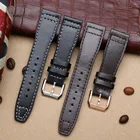 Ремешок для часов IWC Pilot Mark XVIII, IW327004, IW377714, 20 мм, 21 мм, 22 мм, коричневый, черный, браслет из натуральной телячьей кожи