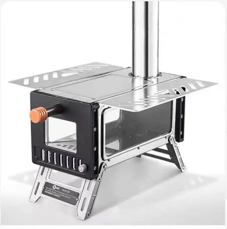 Hantu Portable Ultralight Mini Stainless Steel Outdoor Camping Wood Stove Picnic BBQ Cooking Supplies Burning Equipment | Спорт и
