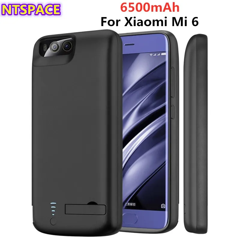 6500 мАч Расширенный телефон батарея мощность чехол для Xiaomi Mi 6 Портативный Power Bank mi