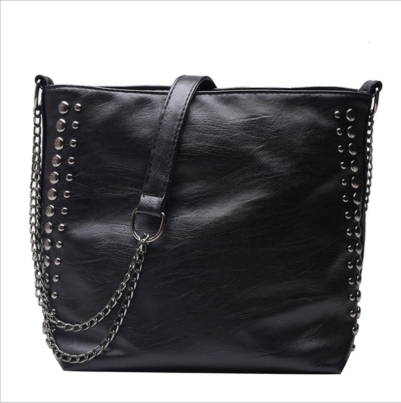 

2021 Hot Leather Bag For Women Handbag Large Capacity Lady Shoulder Bag High quality Crossbody Messenger Bag Black/Grown