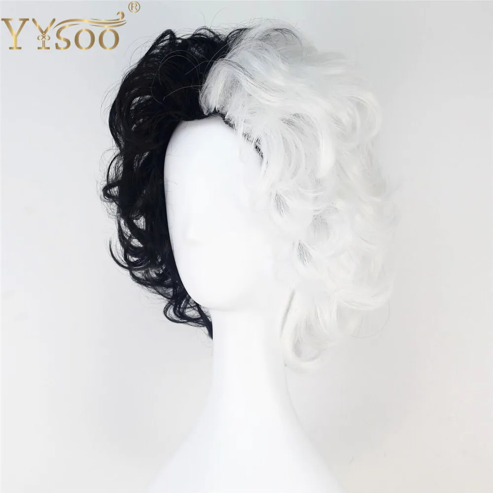 YYsoo короткие кудрявые парики для косплея полный парик из синтетических волос