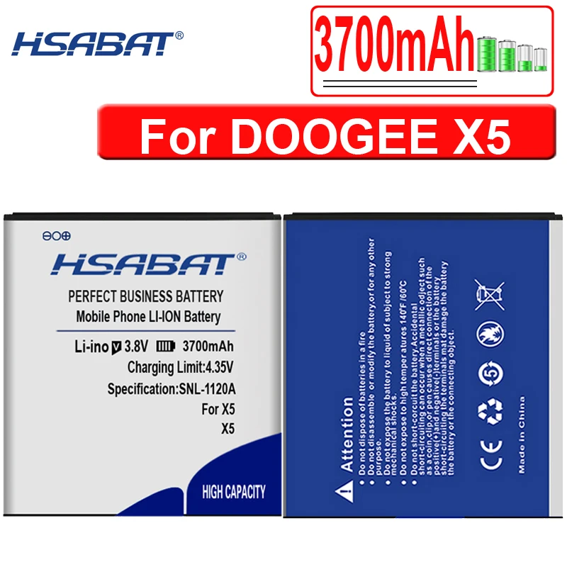 Аккумулятор HSABAT 100% 3700 мА · ч Для DOOGEE X5 PRO Doogee X5S | Мобильные телефоны и аксессуары