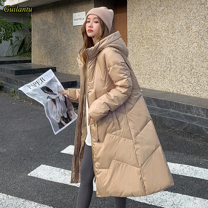 

Guilantu 2021 New Winter Puffer Jacket Women Thick Down Cotton Padded Coats Female Plus Size Casual Hooded Parkas Mujer