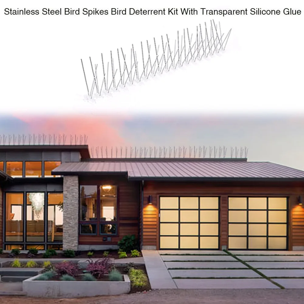 50 см Нержавеющая сталь анти восхождение птица репеллент комплект садовый