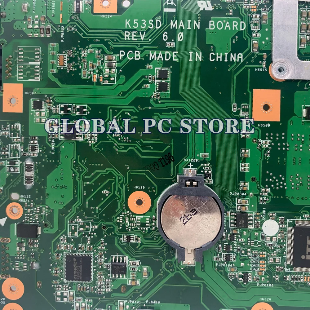 K53SD материнская плата для Asus K53E K53 K53S ноутбука поддержка I3 I5 100% полностью