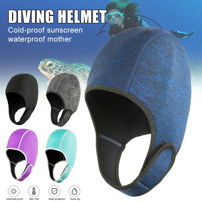 

Neoprene Adjustable Beanie for Surfing Diving Kayak Rafting Snorkel Swimming Cap QW