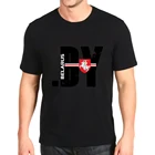 Новая модная футболка с принтом, новые свободные футболки с логотипом из Беларуси по индивидуальному заказу, мужские футболки по индивидуальному заказу