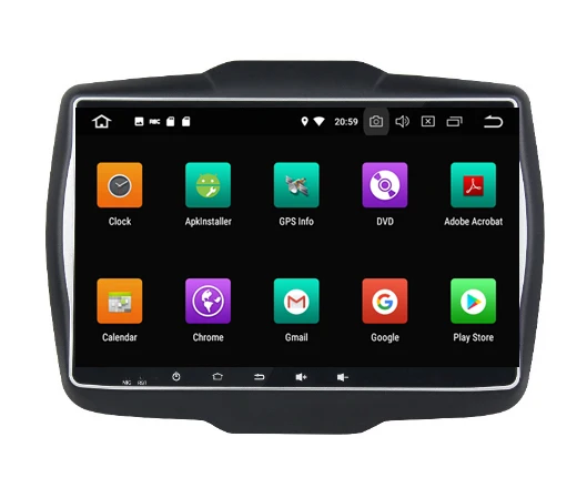 eight 8 Core 10.1" Android 9.0 octa core Car Radio DVD player GPS for JEEP Renegade 4GB RAM 64G ROM NAVIGATION STEREO multimedia |