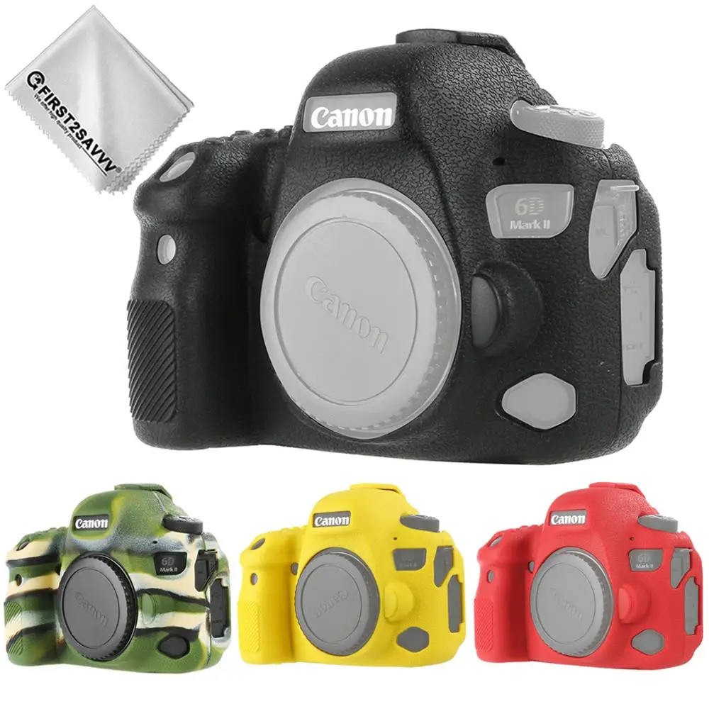 Силиконовый чехол с высокой текстурой для Canon EOS 6D Mark II мягкий силиконовый