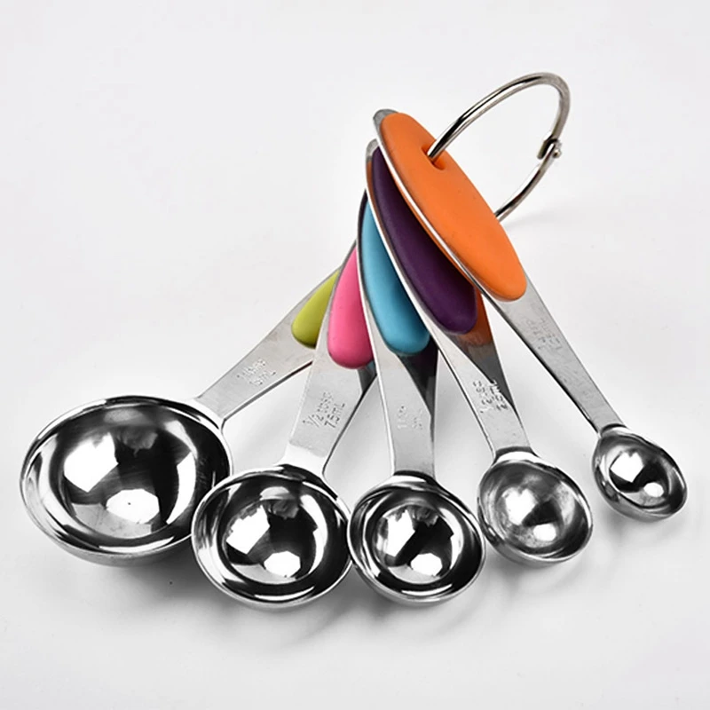

10 Pcs Measuring Cups Measuring Spoons Set Stainless Steel Measuring Cup Spoon for Baking Tea Coffee Kitchen Tools