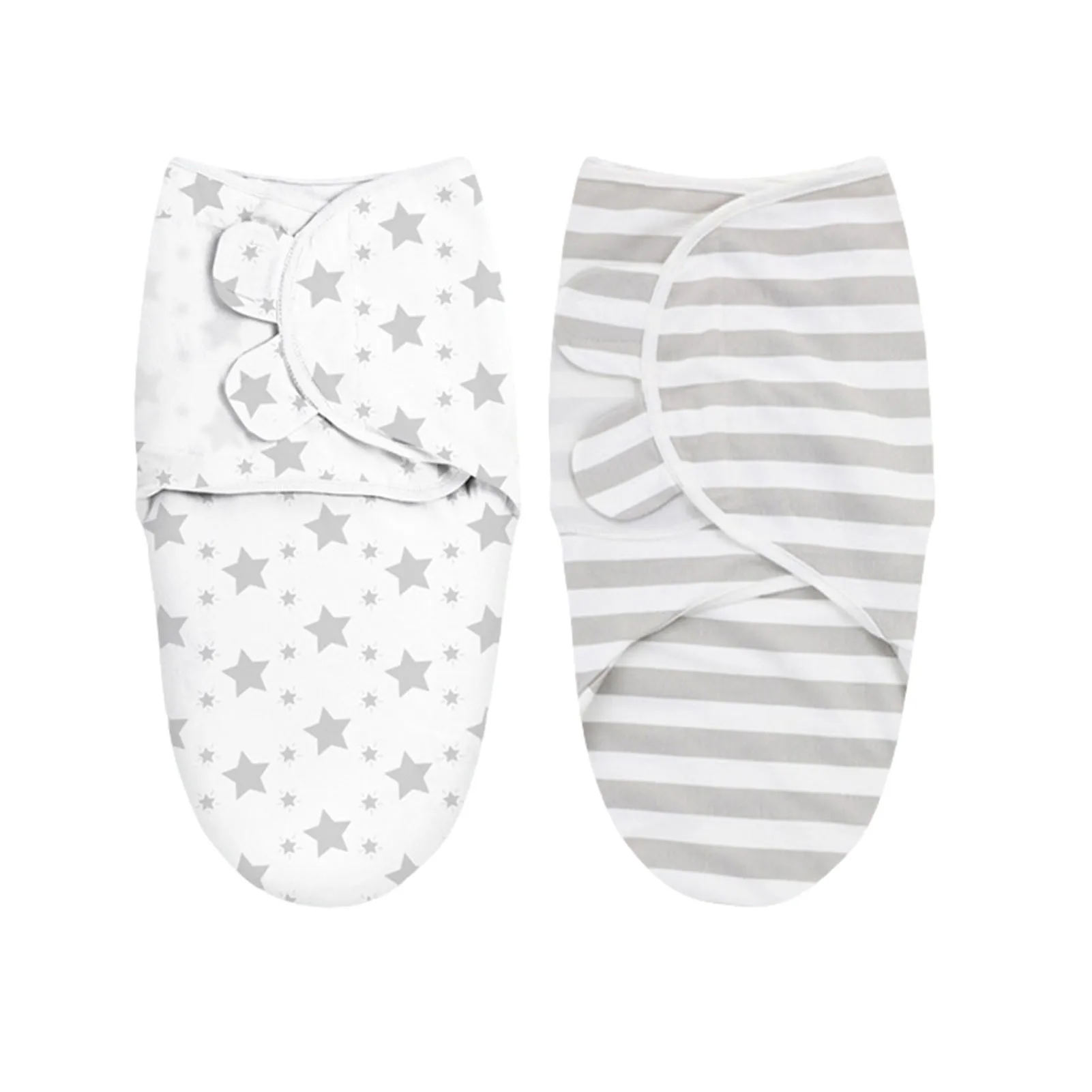 

2 Pack Baby Swaddle Blanket Soft Wrap Blanket For 0-6 Months