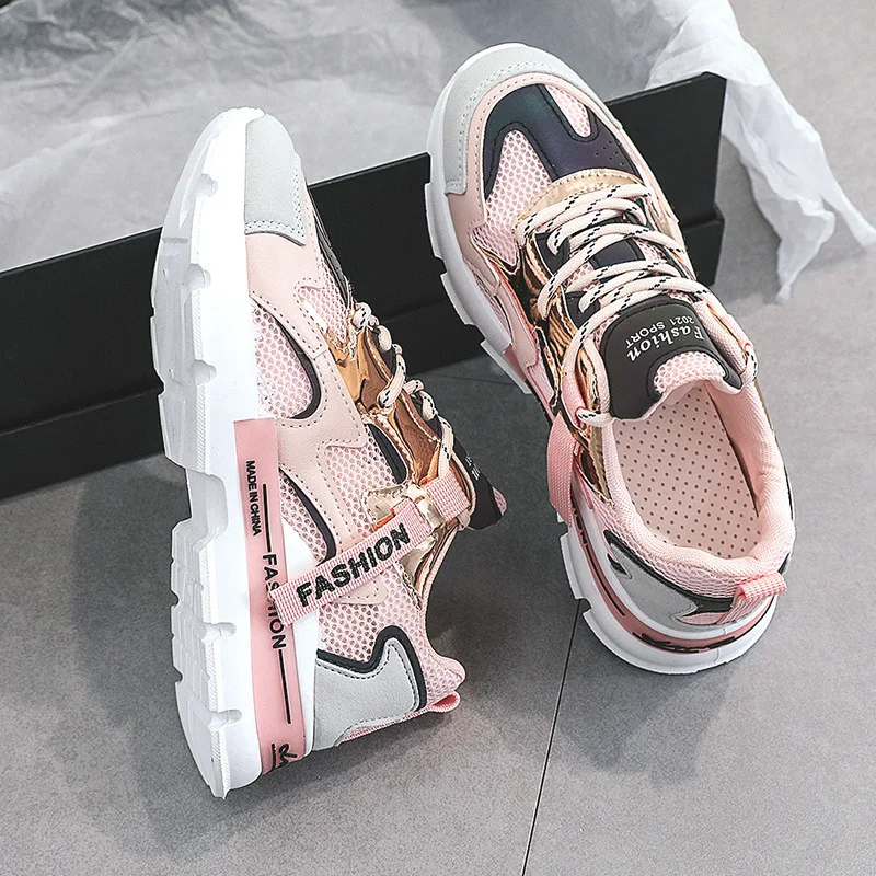 

Old shoes female 2021 summer new mesh thin section trendy breathable white all-match fashion sports casual shoes