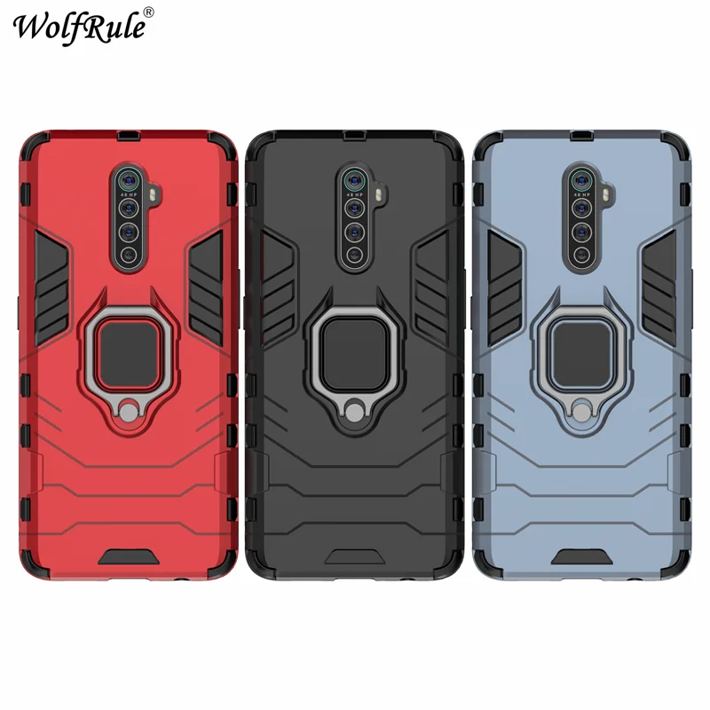 

Holder Magnetic Case For Oppo Realme X2 Pro Case Durable Metal Ring Stand Cover For Oppo Realme X2 Pro Cover Shell Realme X2 Pro