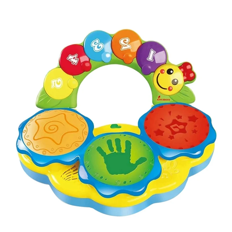 

Portable Musical Drums Piano Musical Instrument Baby Toys Early Education Music/Lights/Funny Sounds Gifts Toys Toddlers