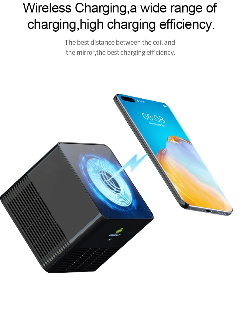 ТВ приставка Android 10 0 с беспроводной зарядкой медиаплеер 6K HD двойной Wi Fi 1000 м LAN бит