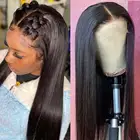 Парик с прямыми волосами, 30, 32 дюйма, 4x4