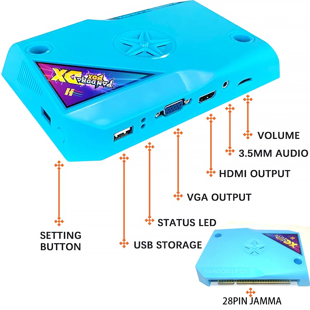 Аркадный Игровой Автомат набор сделай сам Jamma MAME оригинальная коробка Pandora 3H DX 3000