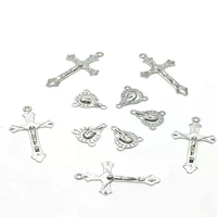 40sets alloy virgin mary triangle connectors and crosses can be made diy bracelets or necklaces for given as gifts to prayer