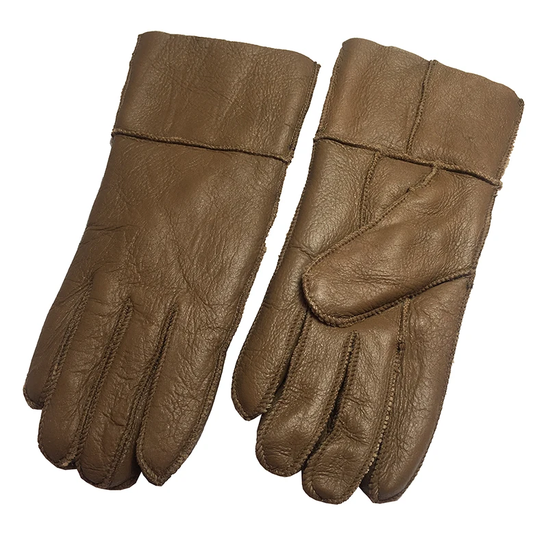 Женские перчатки Модные новые зимние кожаные 2020 натуральная кожа коричневые