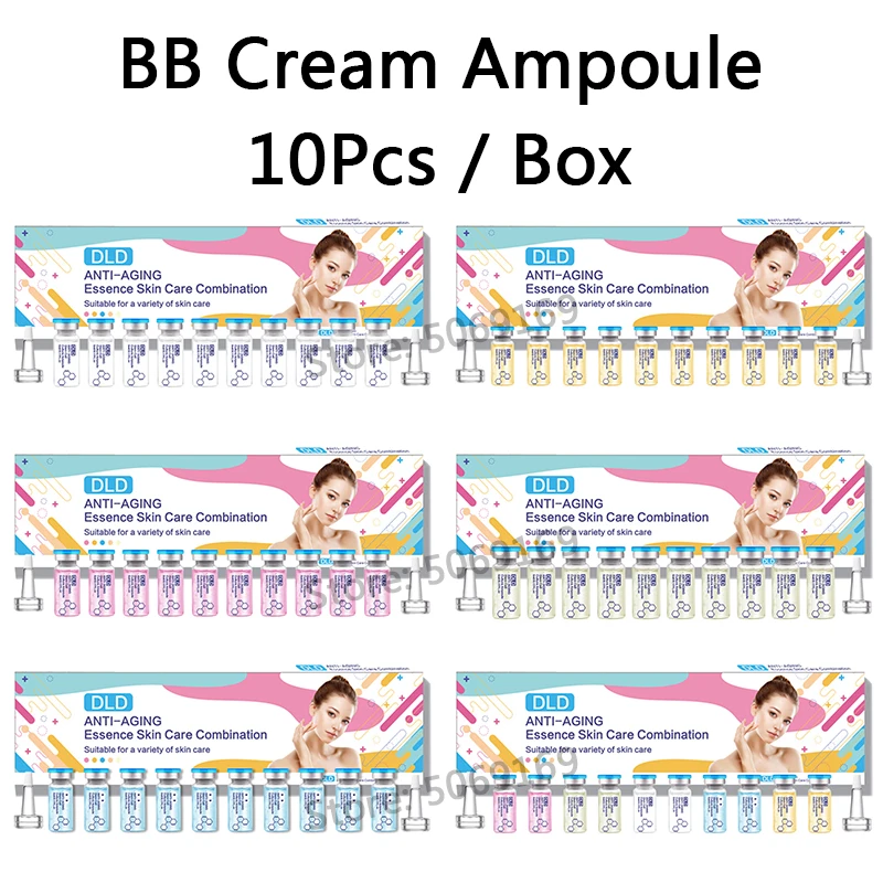Крем Dermawhite BB блестящий 5 мл 10 бутылок цветов| |