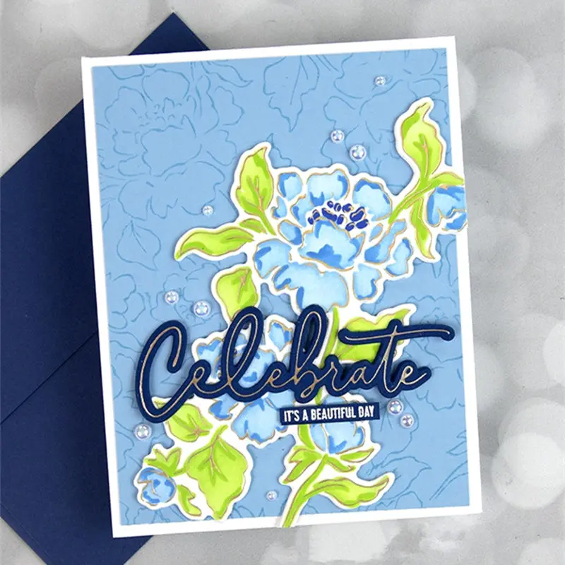 2021 New Alphabet Die Cuts Metal Cutting Dies and Scrapbooking For Paper Making Celebrate Embossing Card Frame Craft | Дом и сад