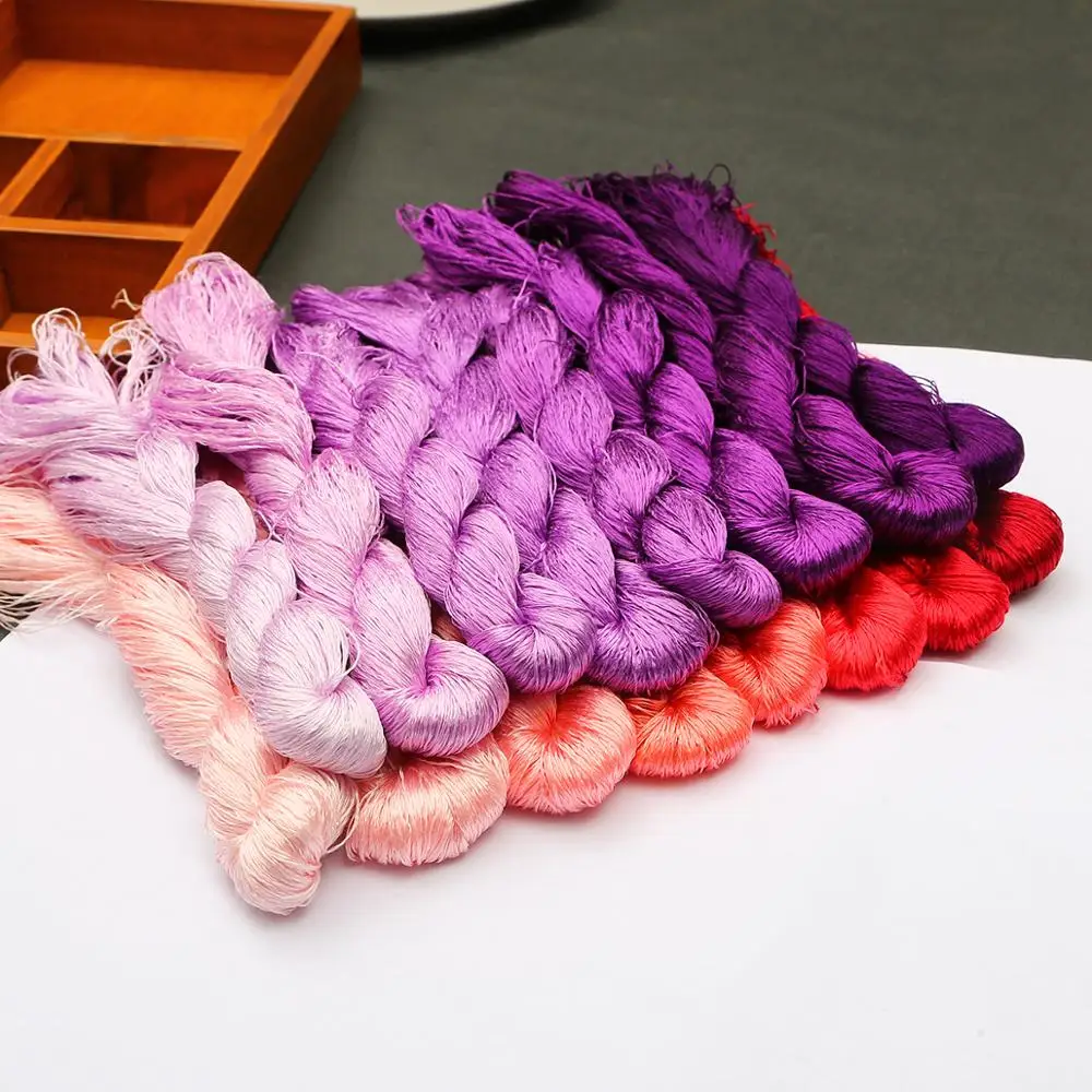 20m/pcs Silk Embroidery 100% Thread Spiraea Embroide Small Sticks Of Hand Embroider Cross Stitch | Дом и сад