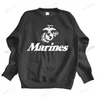 Толстовка мужская хлопковая с капюшоном, модная спортивная одежда в стиле милитари морской пехоты США и военно-морской пехоты США, для мальчиков