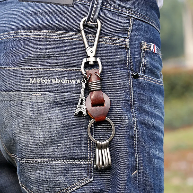 Подвеска из натуральной кожи под античную бронзу с Тоторо Подвески Брелок