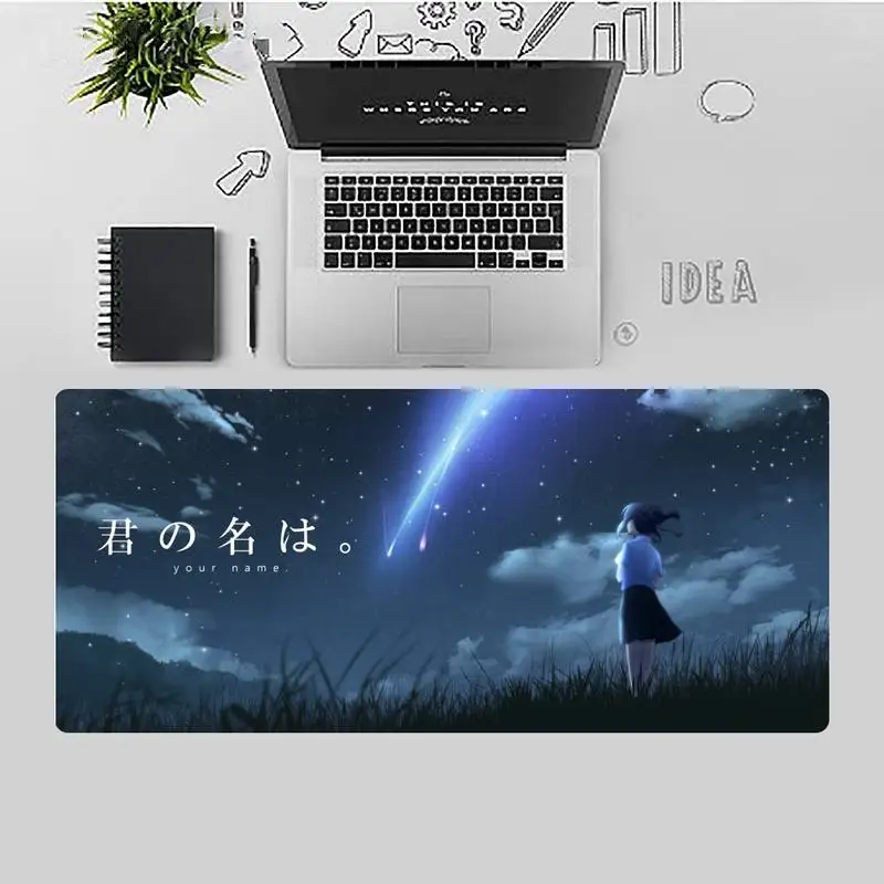 

your name love anime Keyboards Mat Rubber Gaming Mat Desk Table Protect Game Office Work Mouse Mat pad X XL Non-slip