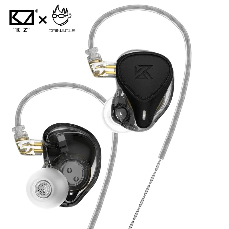 Проводные спортивные наушники KZ ZEX Pro стереонаушники с шумоподавлением басовые