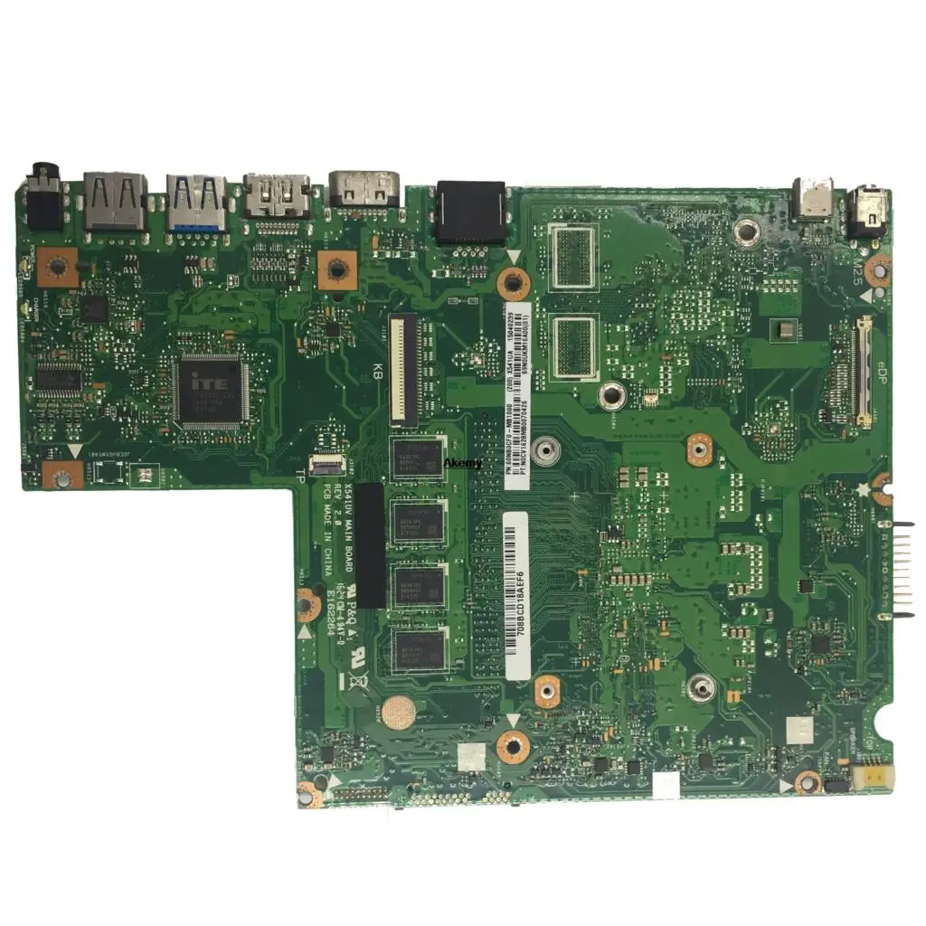 laptop motherboard for asus x541u x541uvk x541uak x541ua x541uv x541uj mainboard test ok w i5 6200u6198u cpu 8gb ram free global shipping
