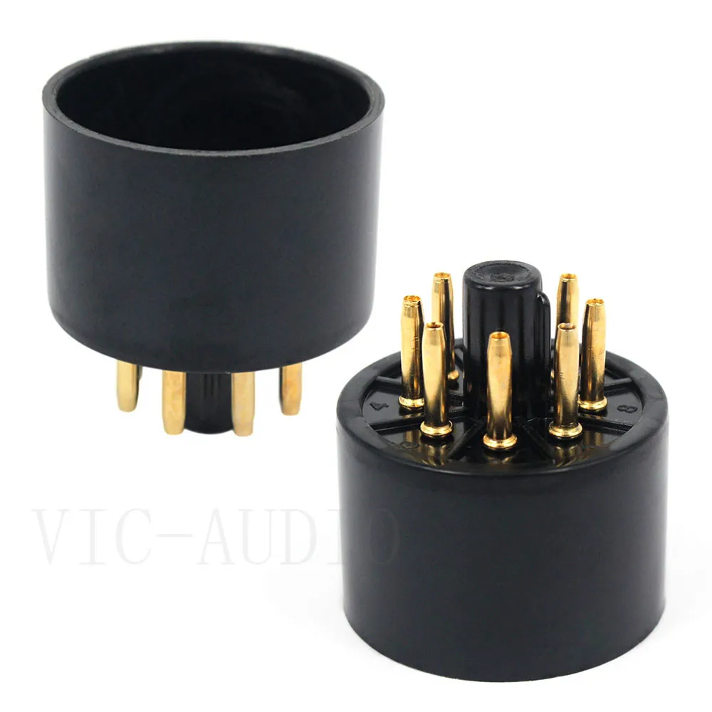 10 шт. 8 контактов бакелитовая трубка гнездо S8AES база для KT88 6550 EL34 GZ34 вакуумный