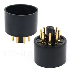 10 шт. 8 контактов бакелитовая трубка гнездо S8AES бакелитовая трубка база для KT88 6550 EL34 GZ34 вакуумный трубный усилитель 4 контакта до 8 контактов