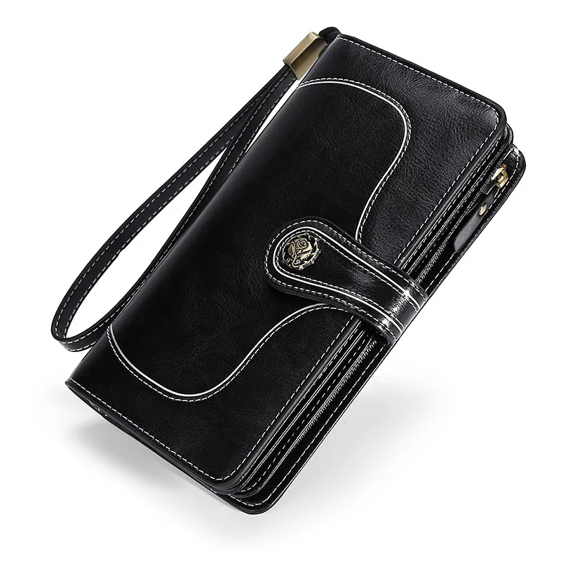 

Luxury Wallet Women Designer Brand Famous High Quality Genuine Leather Red Rfid Wallets for Women Ladies Purse Card Phone Holder