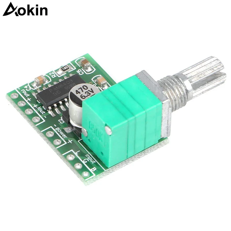 

5v Audio Amplifier Dual-Channel 3W+3W DC 5V PAM8403 Mini Digital Stereo Amp Board with Potentiometer for Arduino