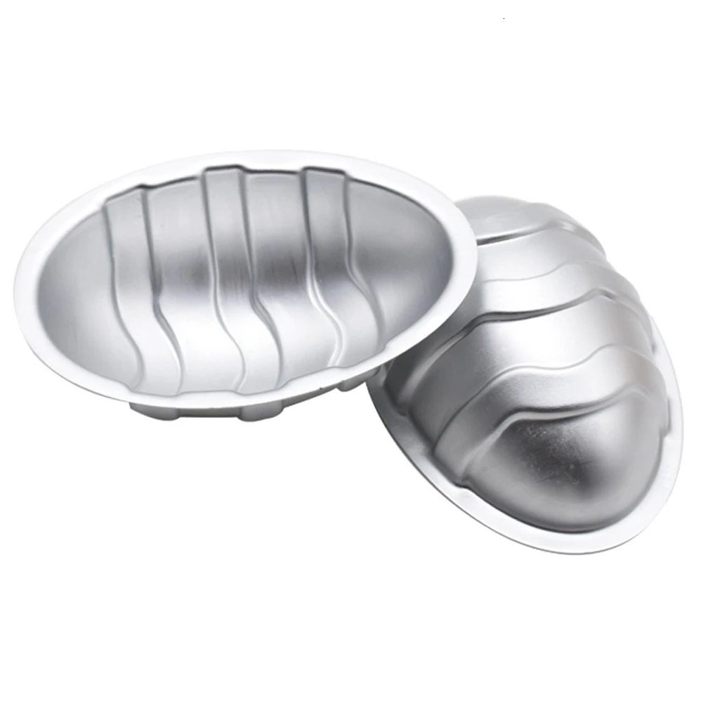 3D пасхальное яйцо металлический алюминиевый сплав форма помадка для шоколадного