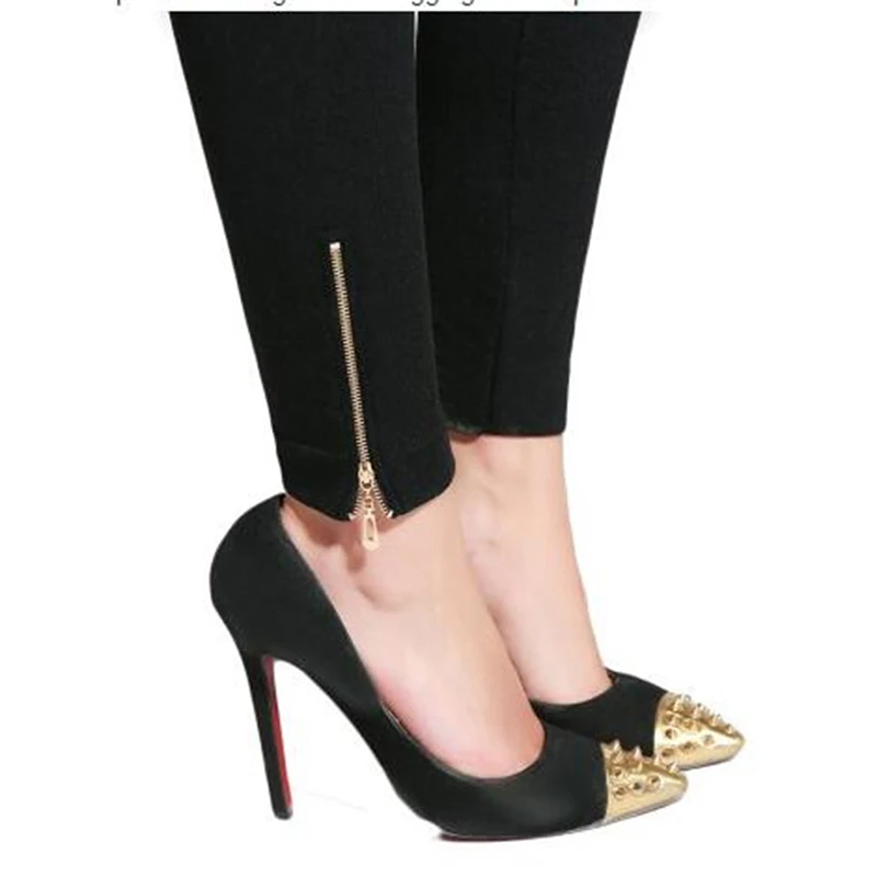 Облегающие брюки-карандаш женские осенние супер эластичные облегающие брюки с