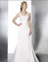 vestido de noiva free shipping new sexy backless lace appliques cap sleeve zipper closure wedding dress 2016 brides bridal gown