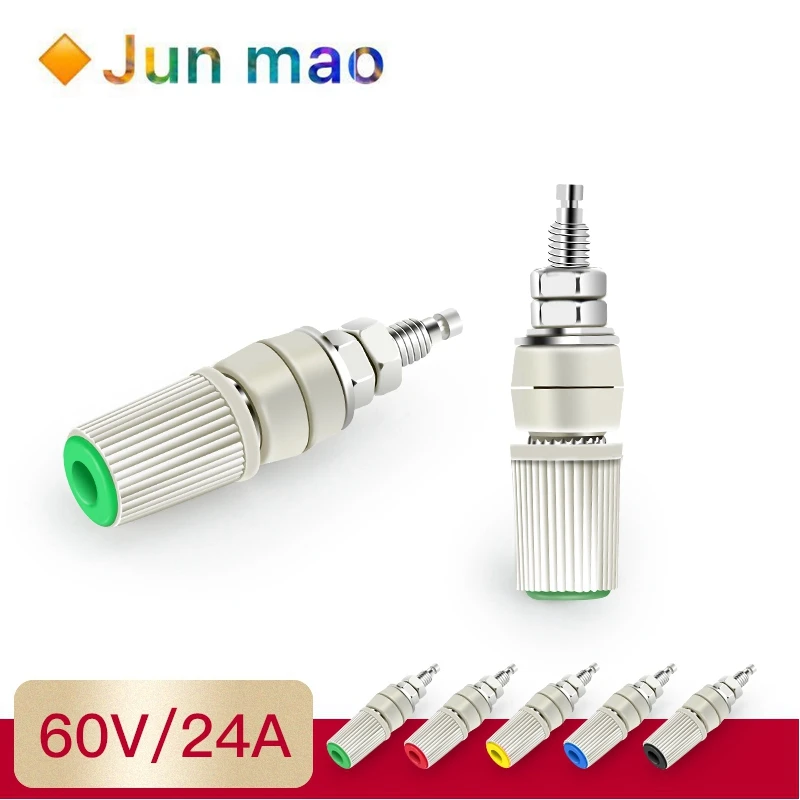 

1pcs High Current 30A M5 Type 4mm Amplifier Female Banana Jack Socket Test Binding Post