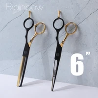 brainbow professional 6hair scissors japan hair cutting thinning styling tools barber scissors set hair cutting shears haircut